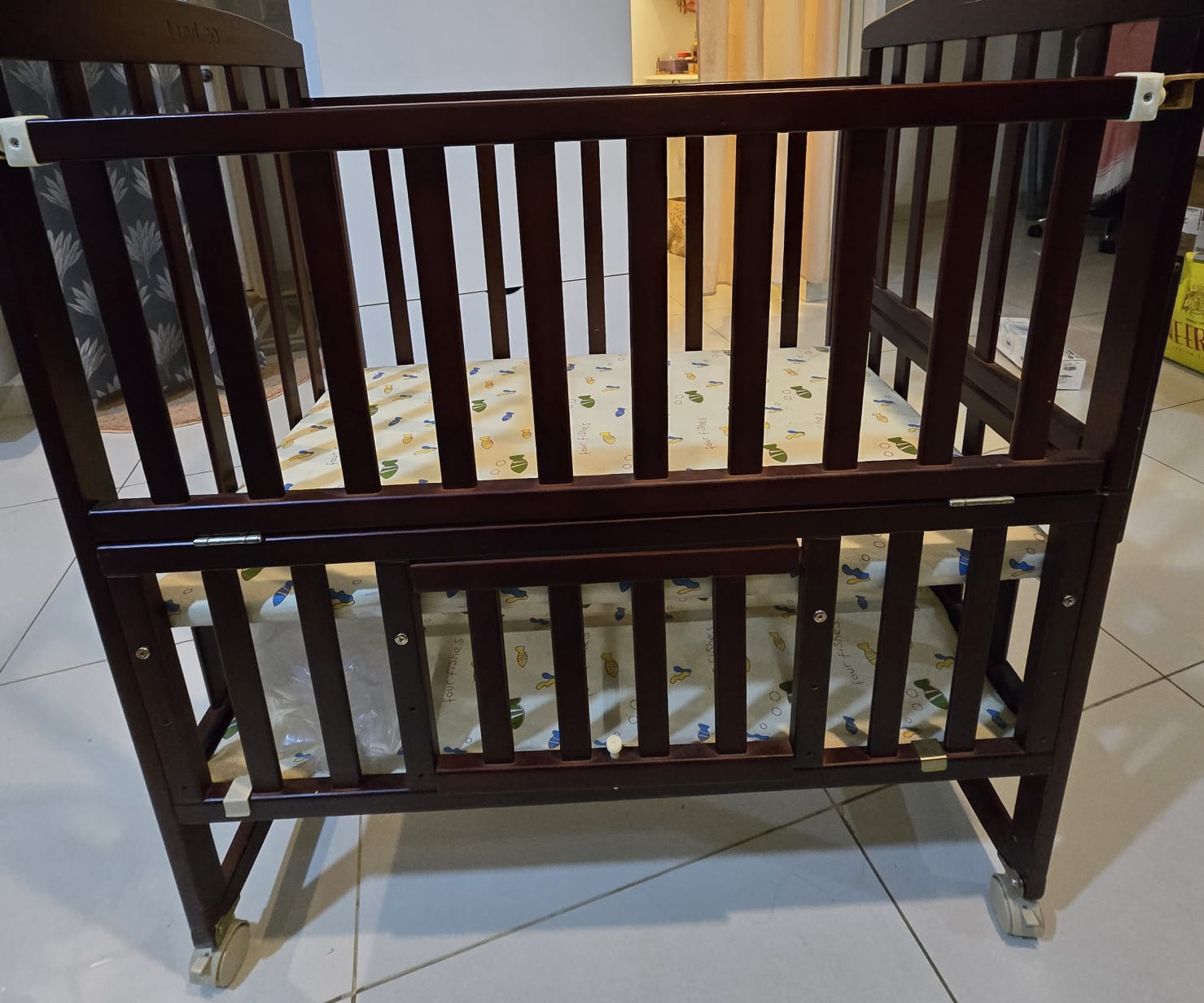 Affordable LuvLap baby cot second hand