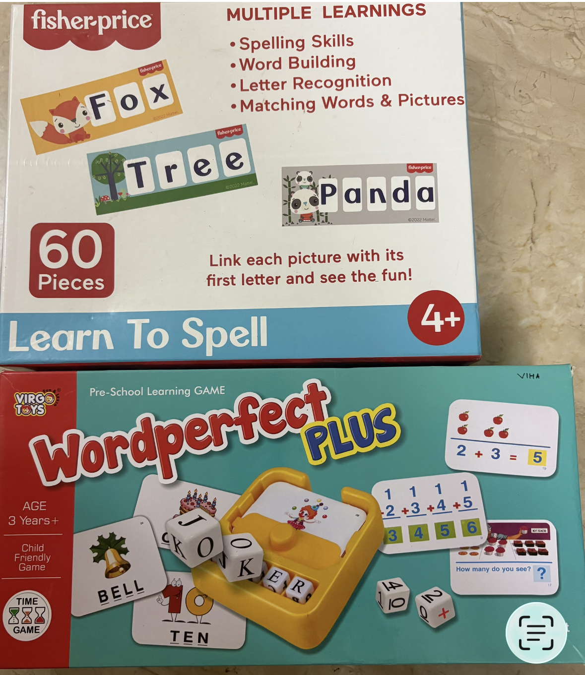 Learn to Spell Fisher Price educational games - secondhand, affordable and great quality