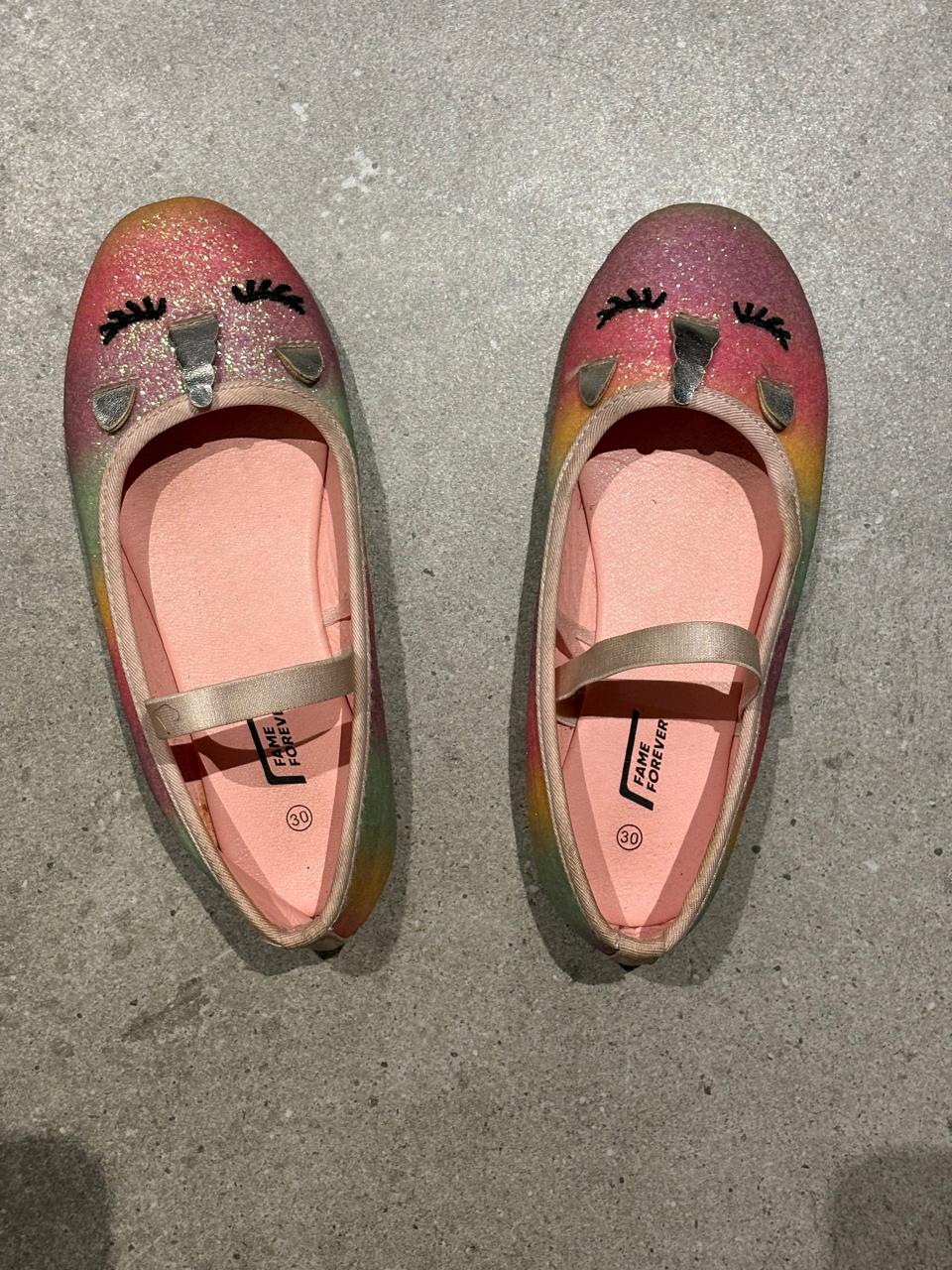 Gently Used unicorn party shoes for girls preloved