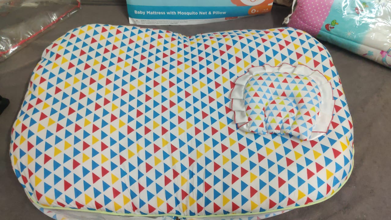 Breathable baby mattress with mosquito cover by Fisher Price Breathable baby mattress with mosquito cover by Fisher Price