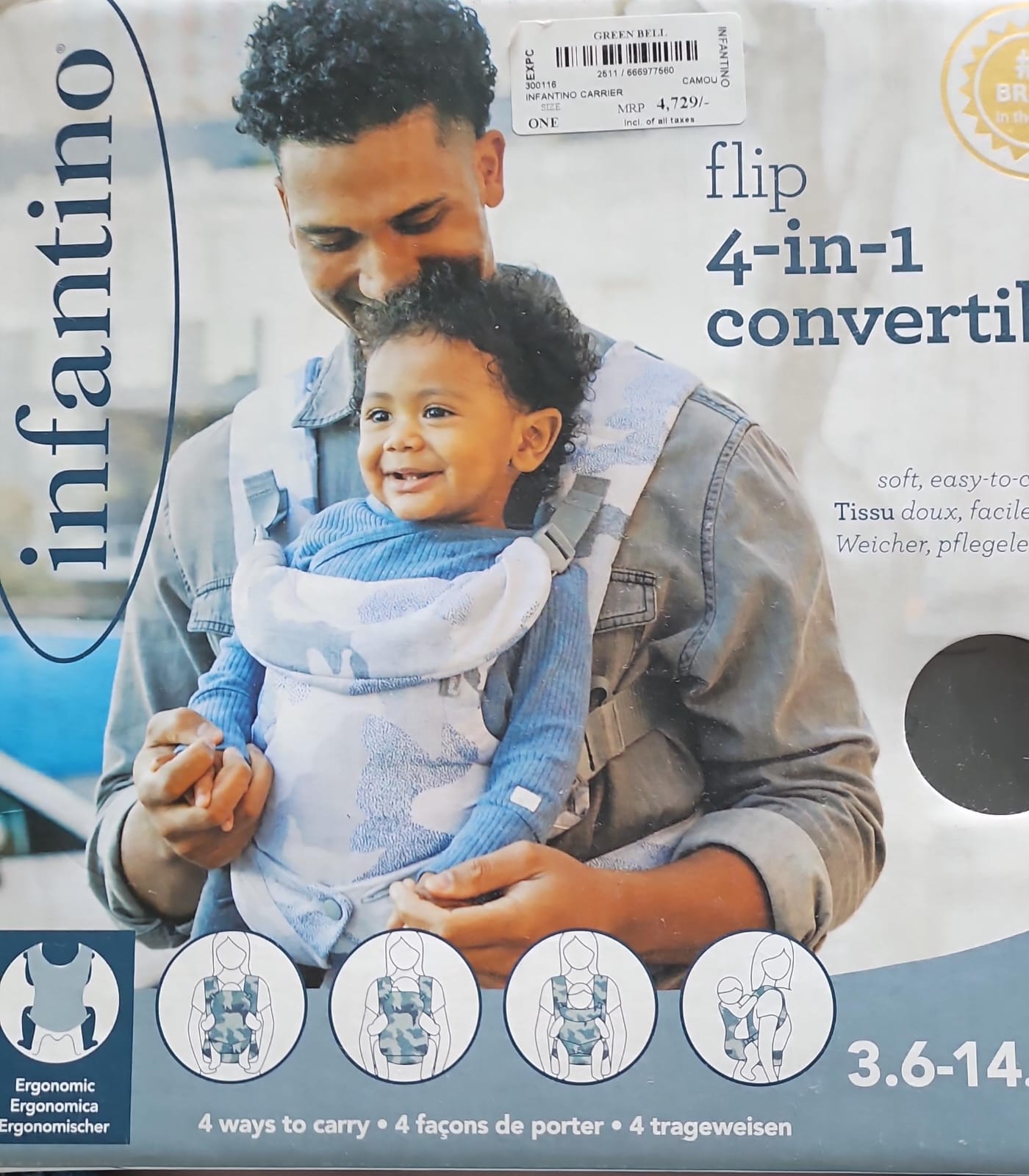 Hands-free baby carrier preloved