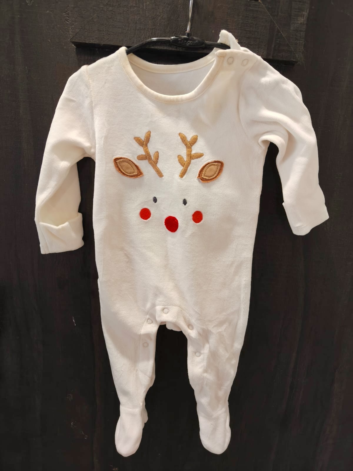 Preowned fleece onesie M&S