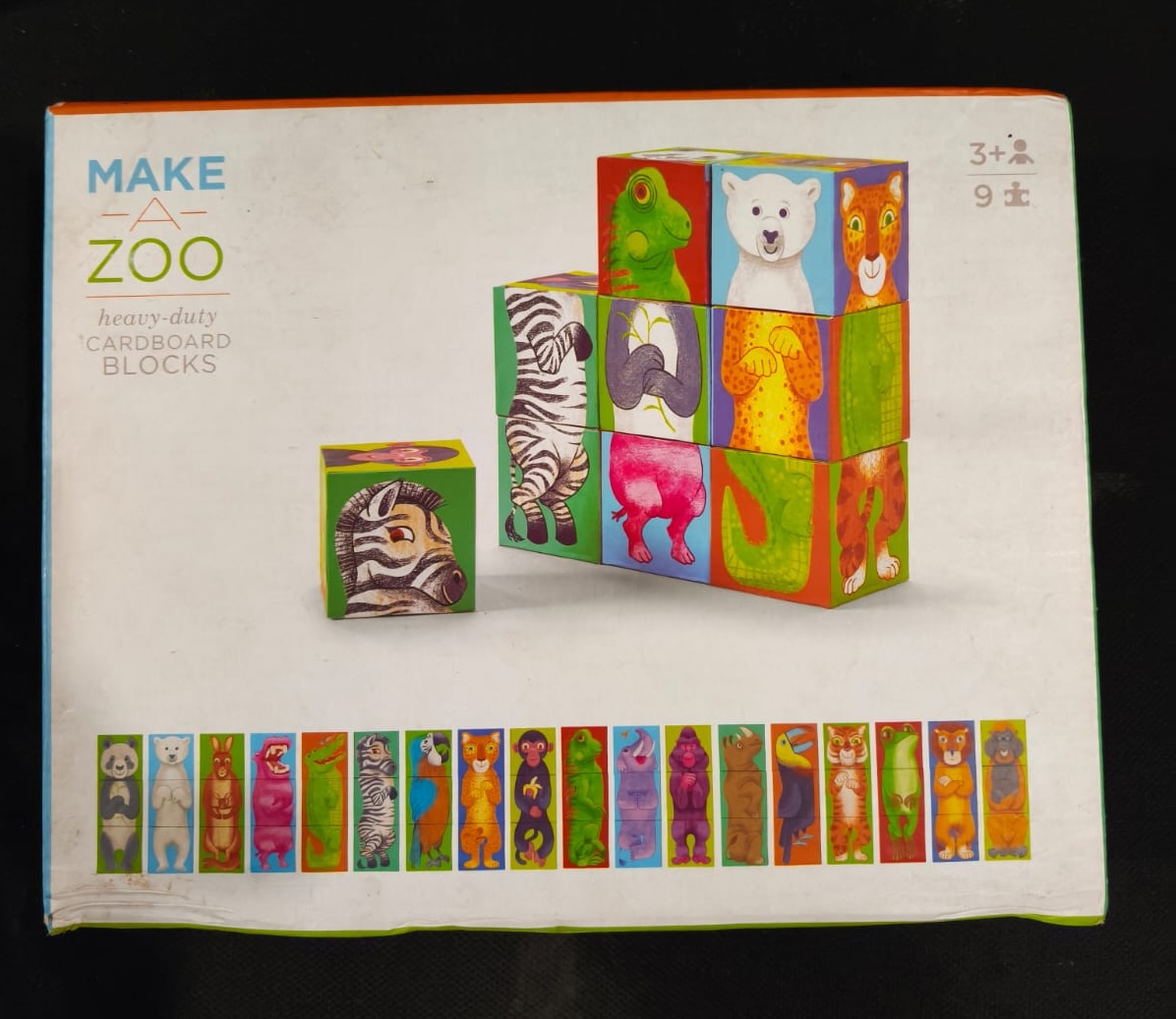 Creative block play set for kids used