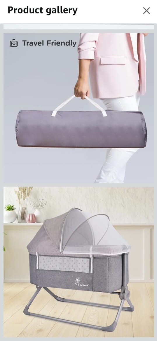 R for Rabbit baby cot for co sleeping