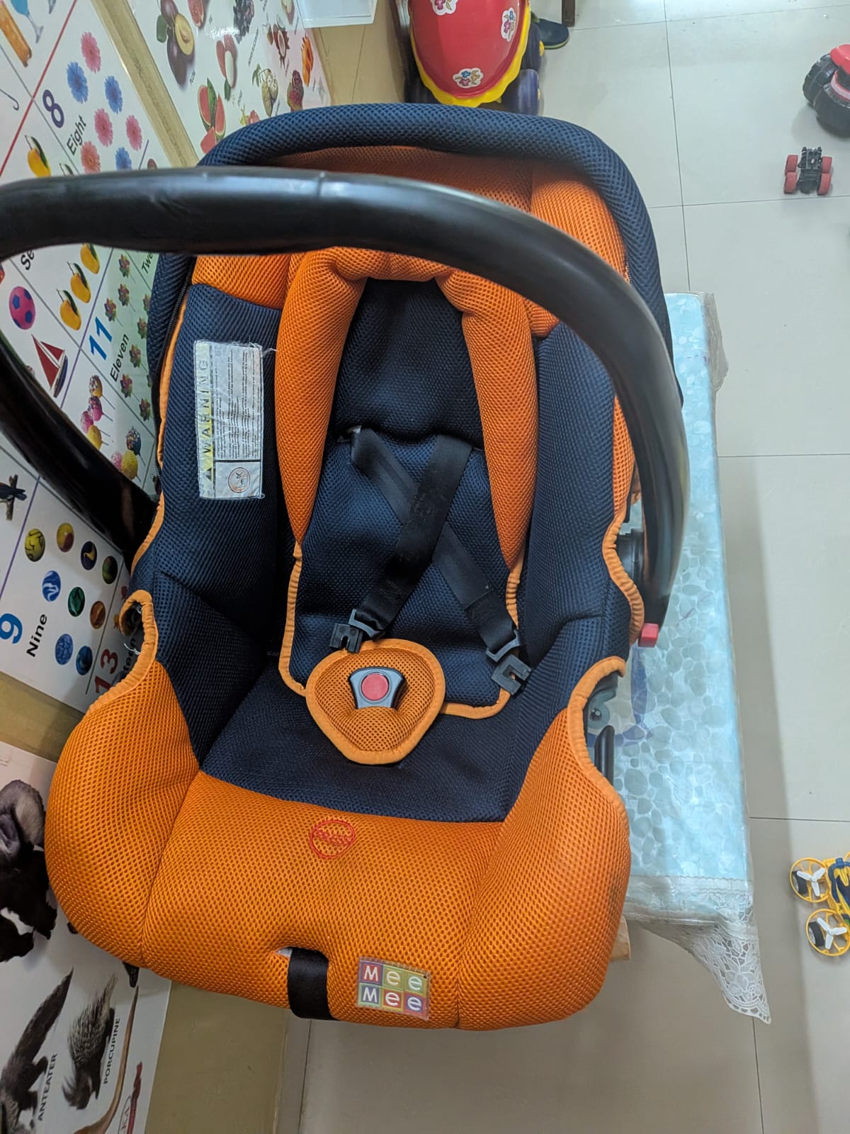 Second hand Mee Mee baby car seat for sale in Bangalore