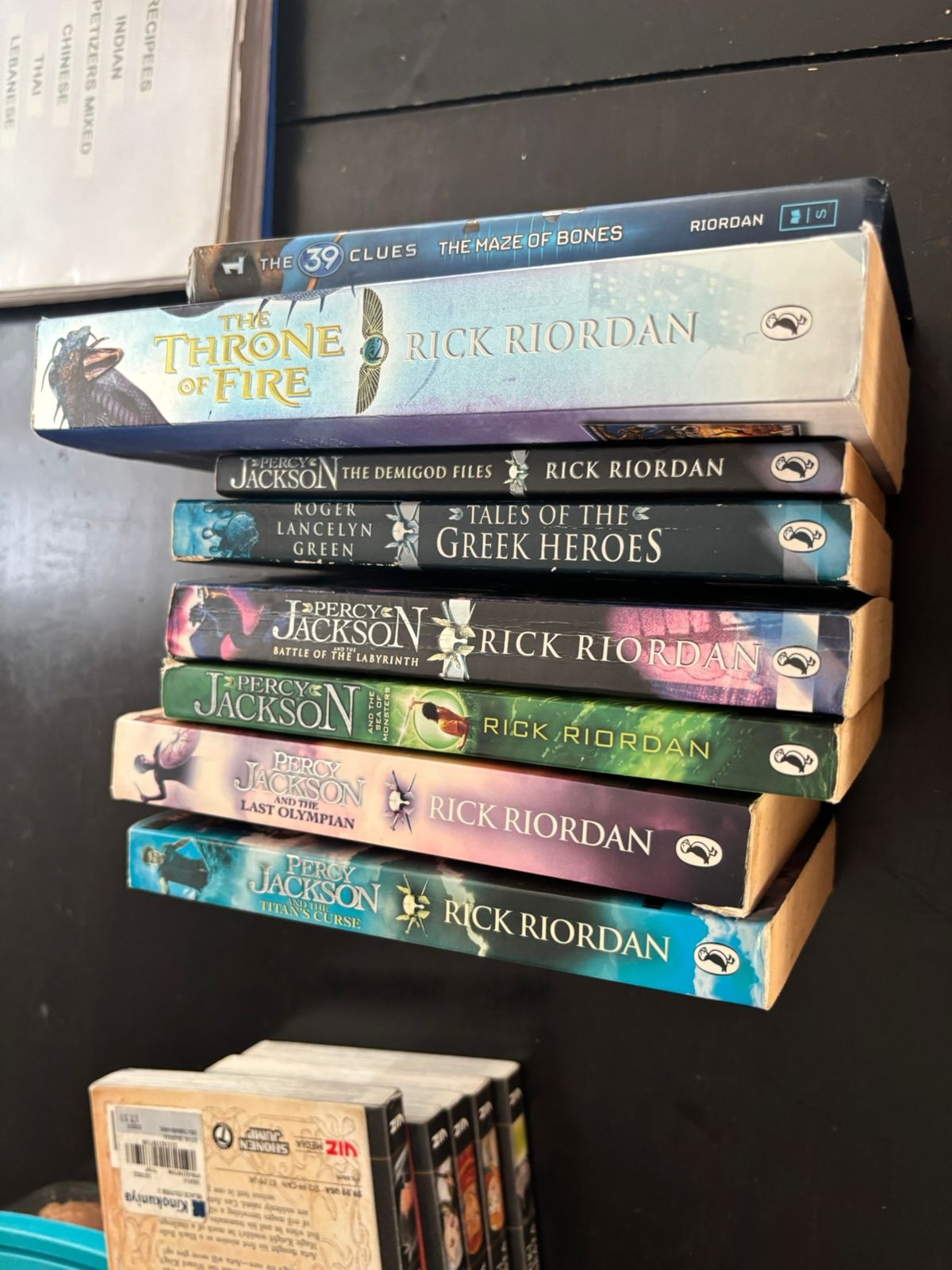 Used Percy Jackson fantasy books preloved