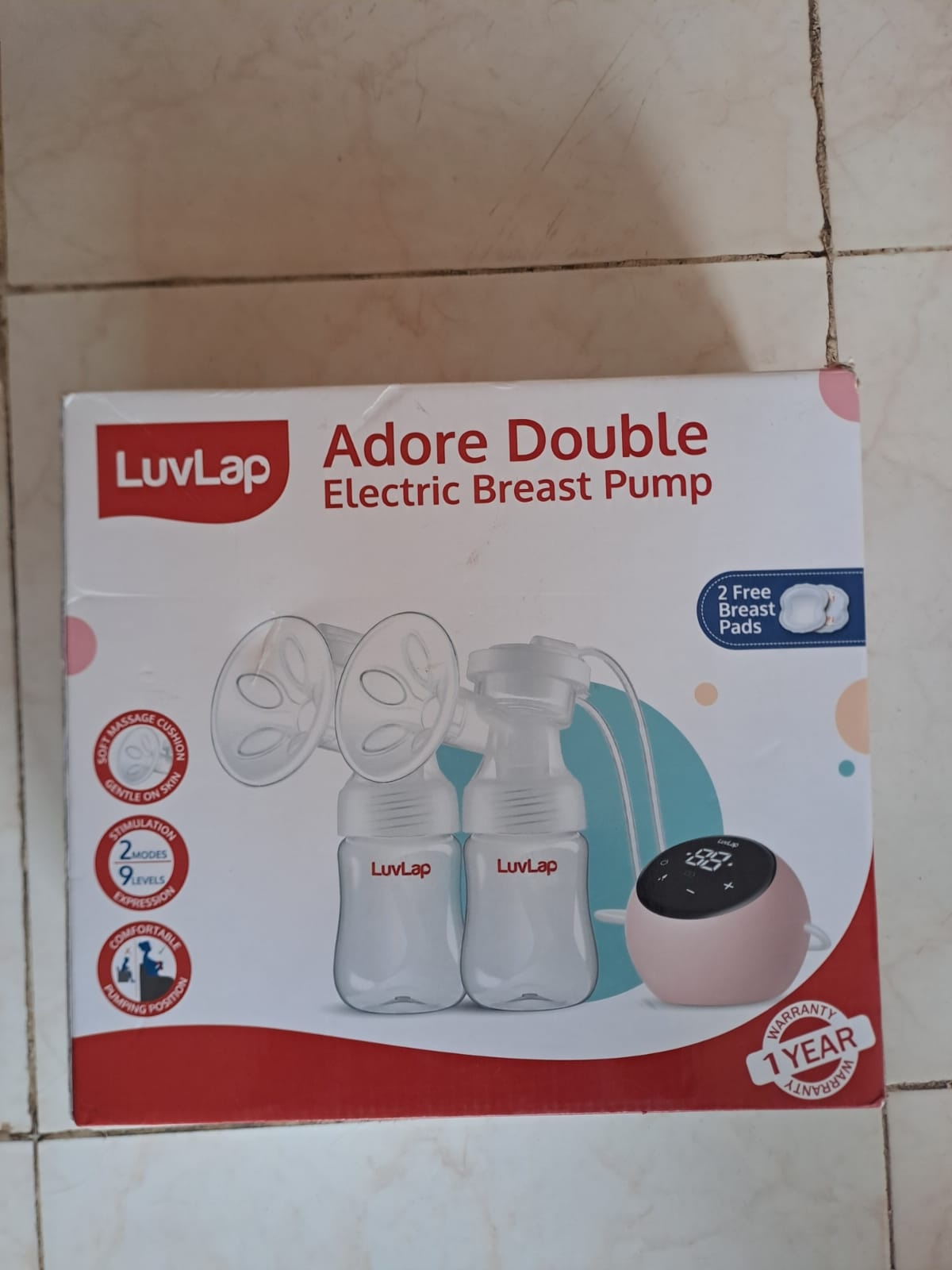 Preowned LuvLap double electric breast pump