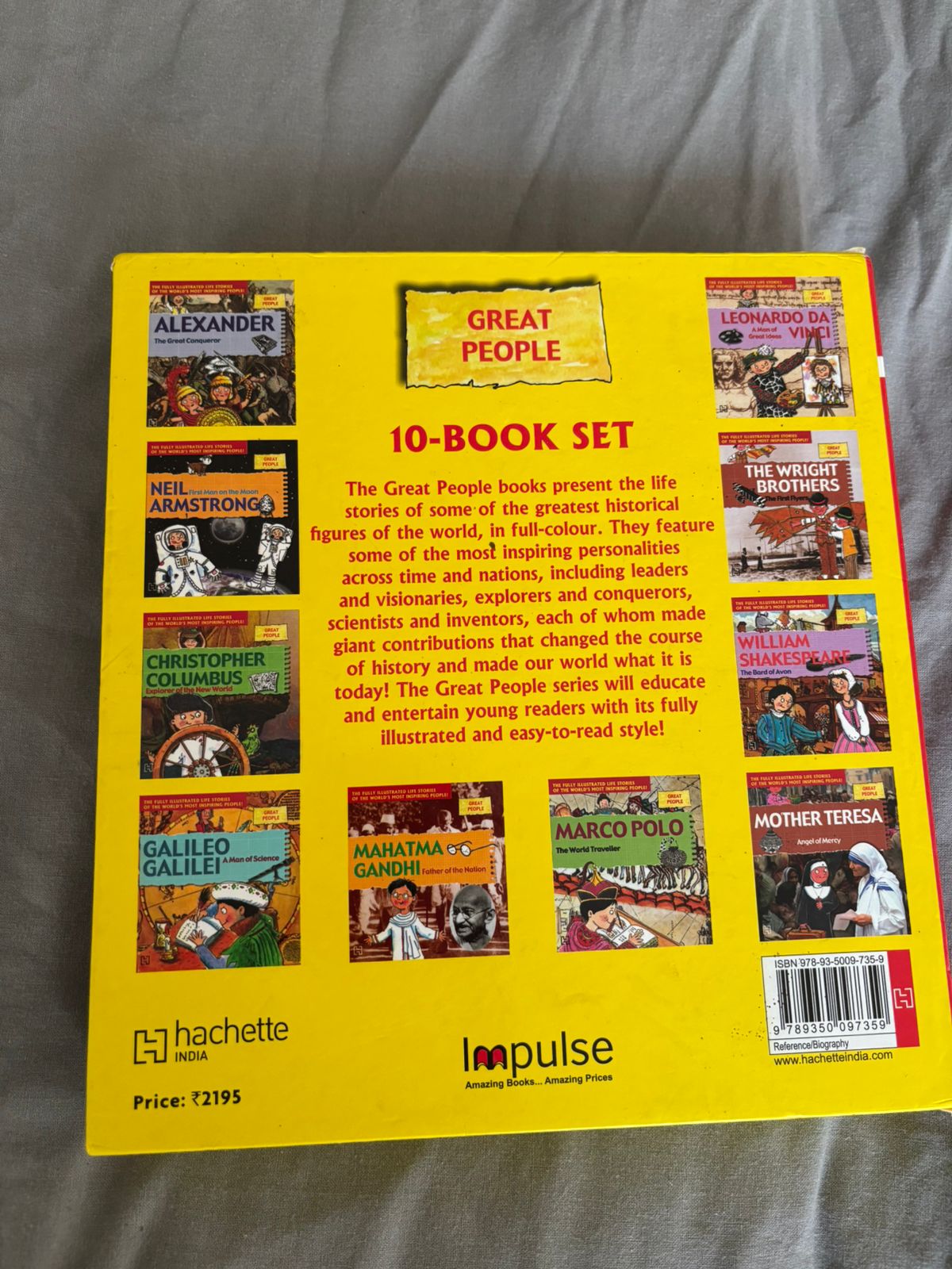 Secondhand Educational great people books for children