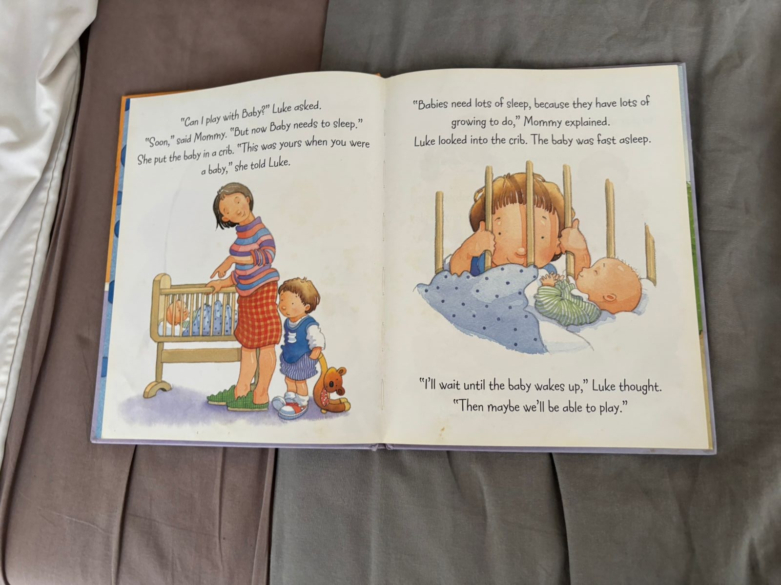 Secondhand Parenting transition book for kids to welcome a new sibling preloved
