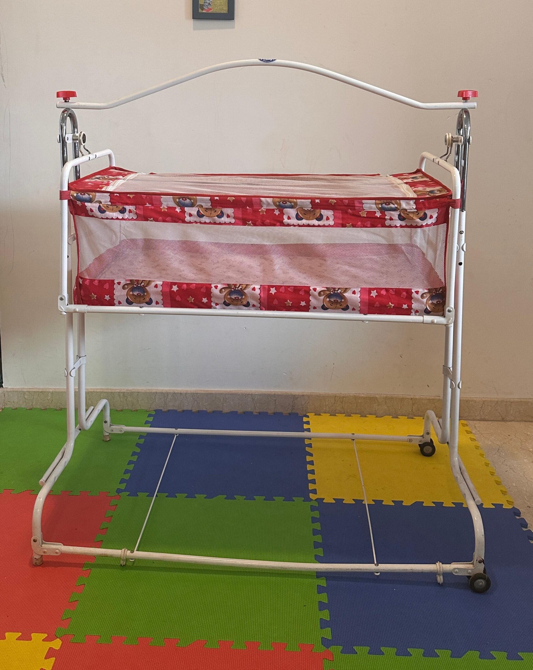 Baby hanging cradle for newborns used