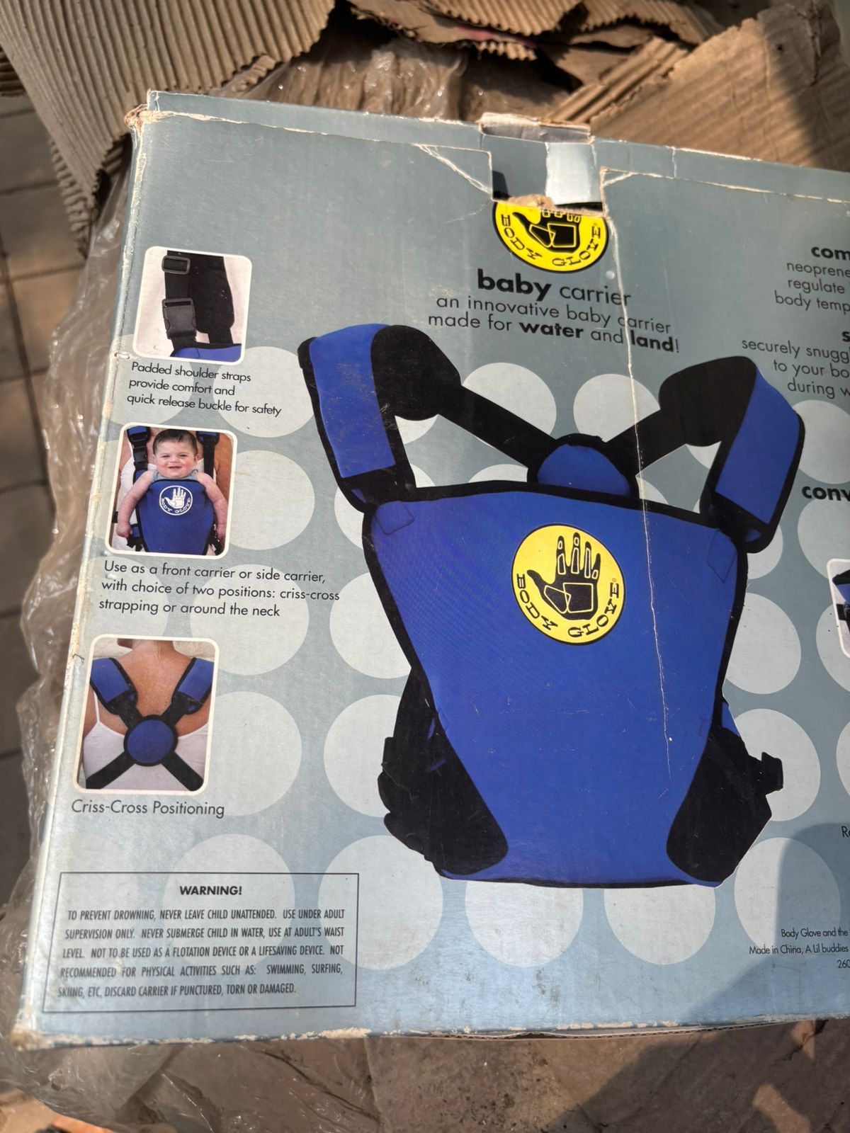 Preowned baby swim carrier in good condition