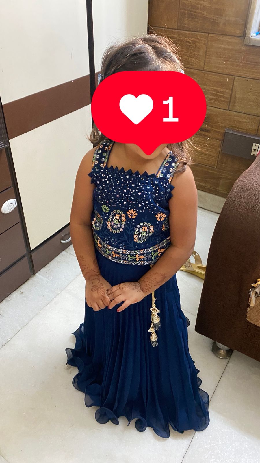Preowned baby girl party wear lehenga