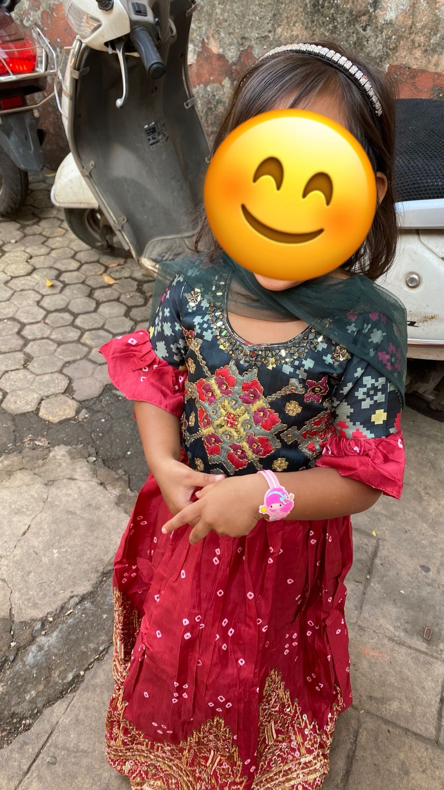 Preowned baby girl partywear ghagra choli