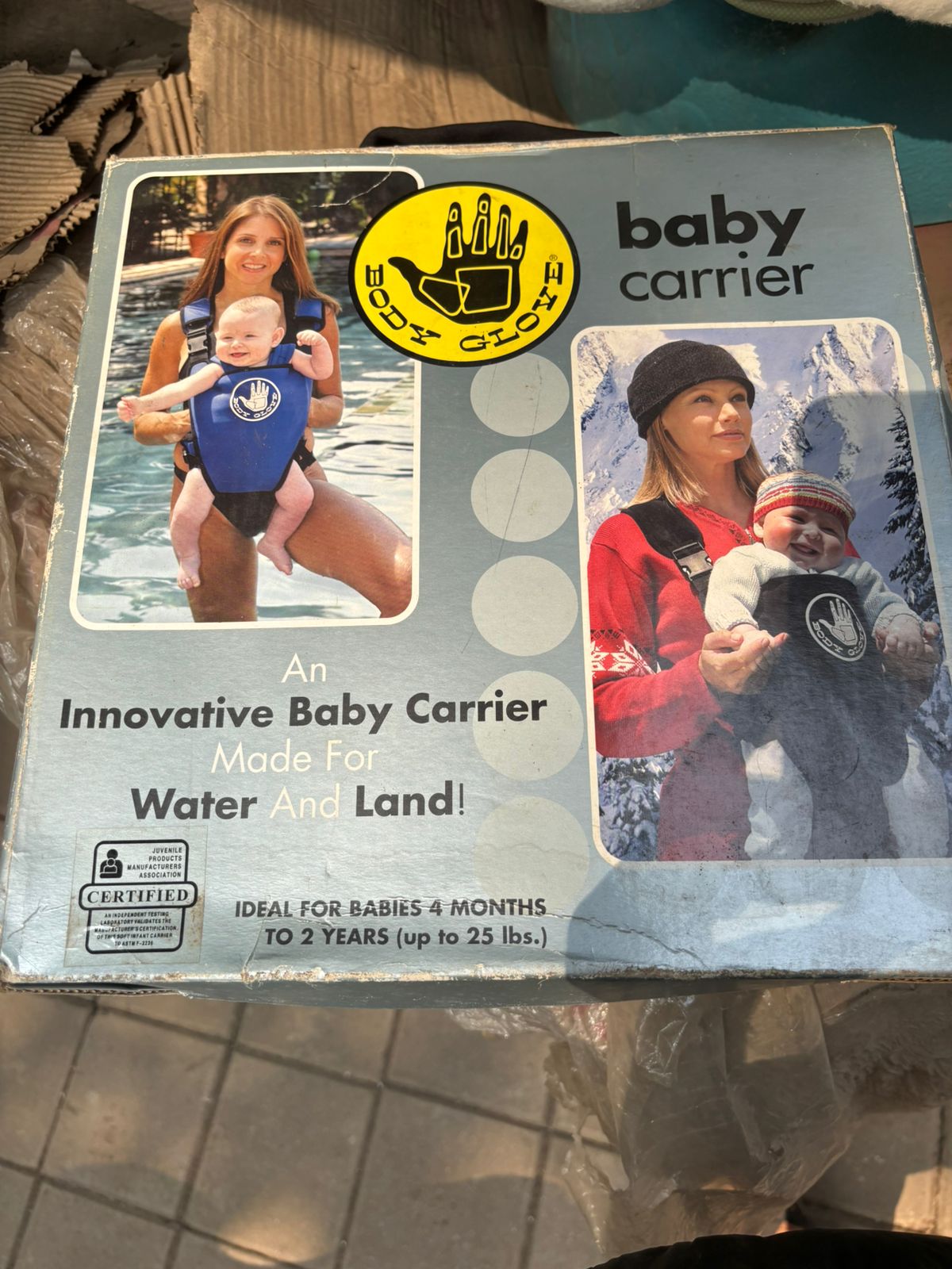 Used Body Glove baby swim carrier preloved