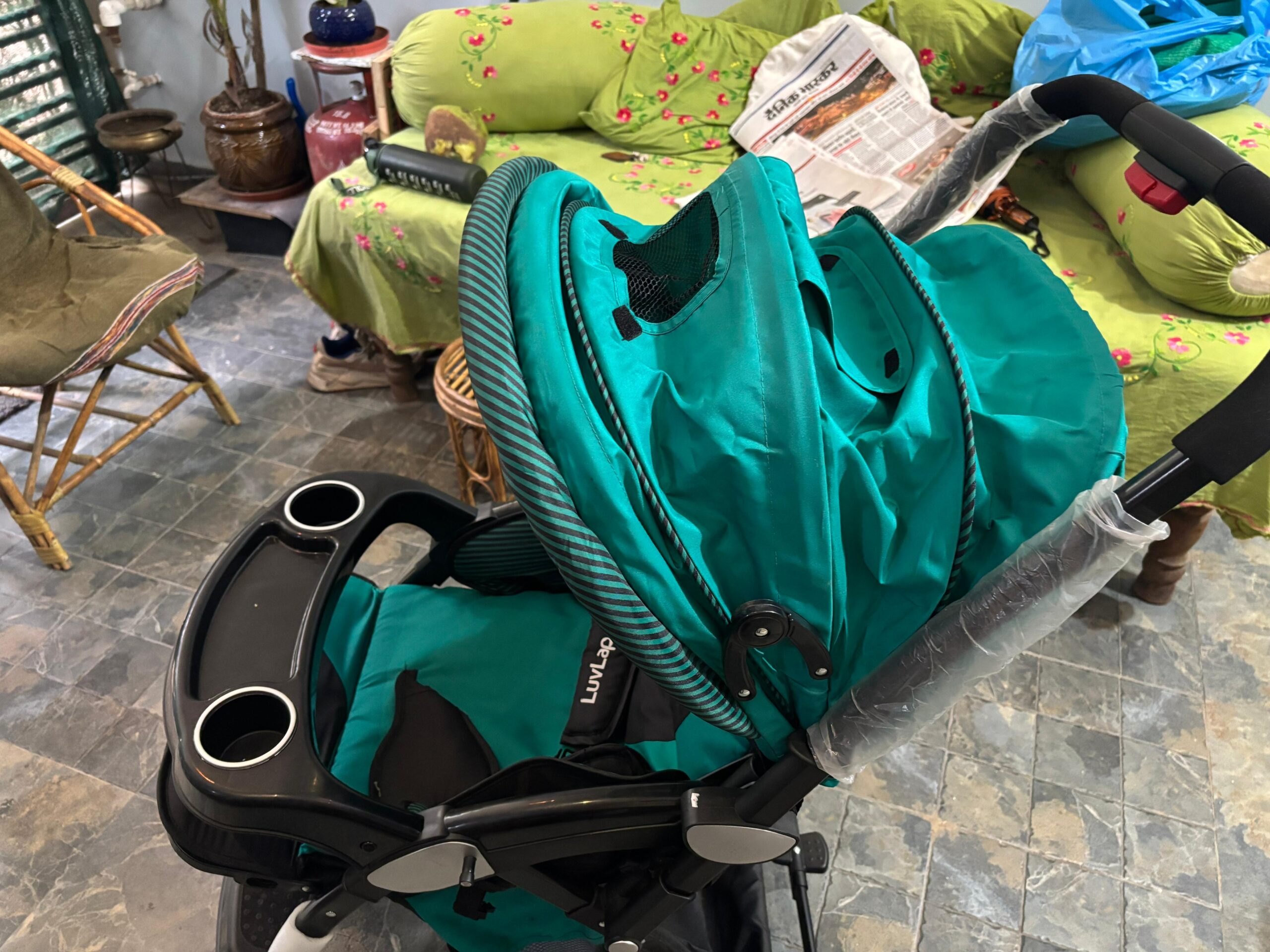 Baby travel stroller LuvLap used