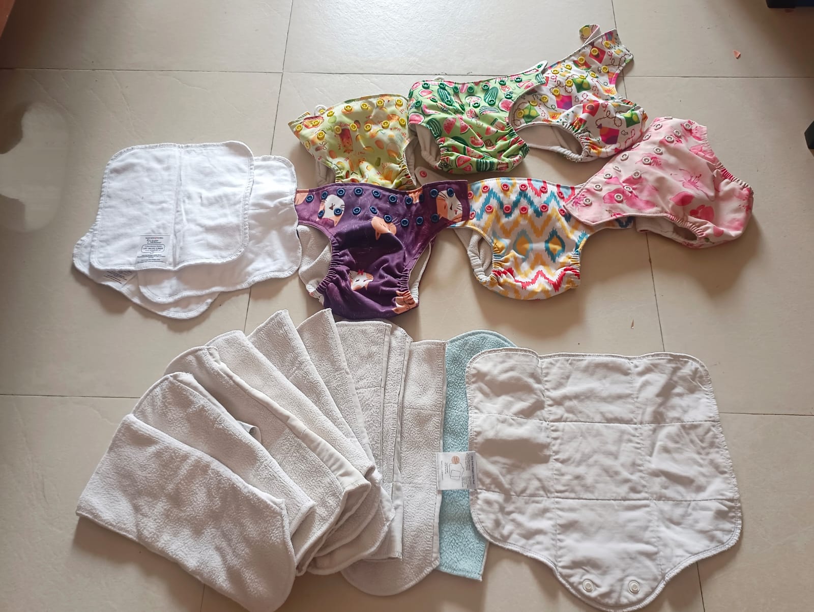 Preowned cloth diapers in good condition
