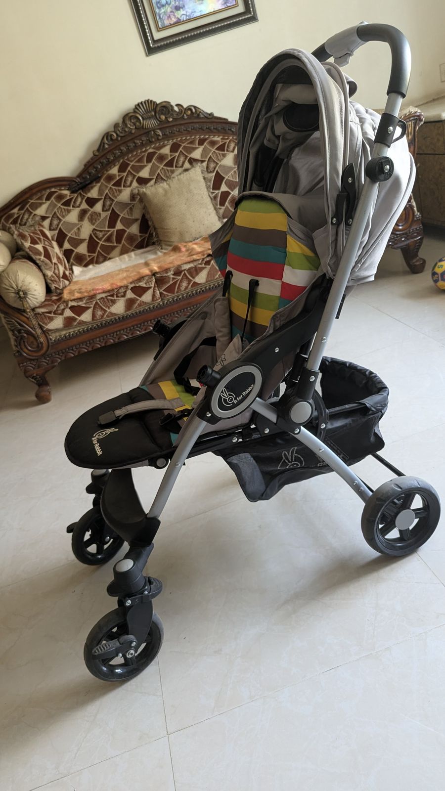 Preowned Chocolate Ride baby stroller in good condition